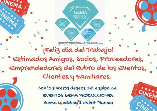 EventosGema's tweet photo. #Felizdiadeltrabajo #YoMeQuedoEnCasa #mequedoencasa #stayHome #emprendedoresrubroeventos https://t.co/EWRZ85aU0p