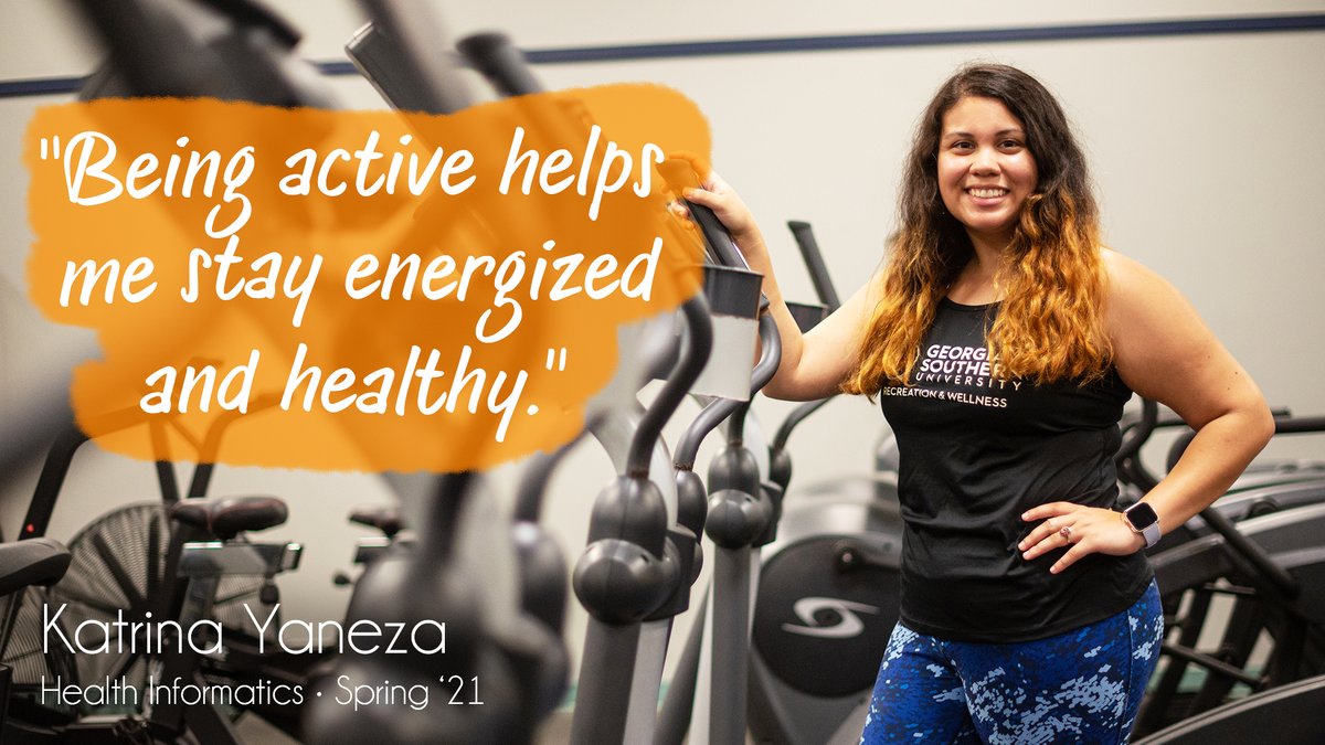 GSUCampusRec's tweet photo. Our next #WhyICRI comes from Katrina Yaneza, who is motivated to be active every day.

"The skills I've learned at the SRC will definitely help me after graduation as I pursue nursing school and nursing informatics."

Read Katrina's full story on https://t.co/R1ffRAPLAw https://t.co/8Xc9VqXLzA
