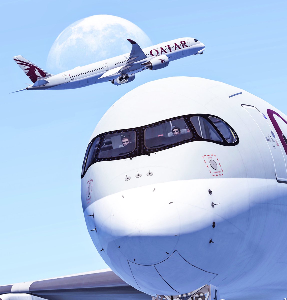 InfiniteFUSA's tweet photo. Doha departures 

#infiniteflight #aviation #airbus #flightsimulator @IFLovers_ @infiniteflight https://t.co/3rFNxAJ6Nj