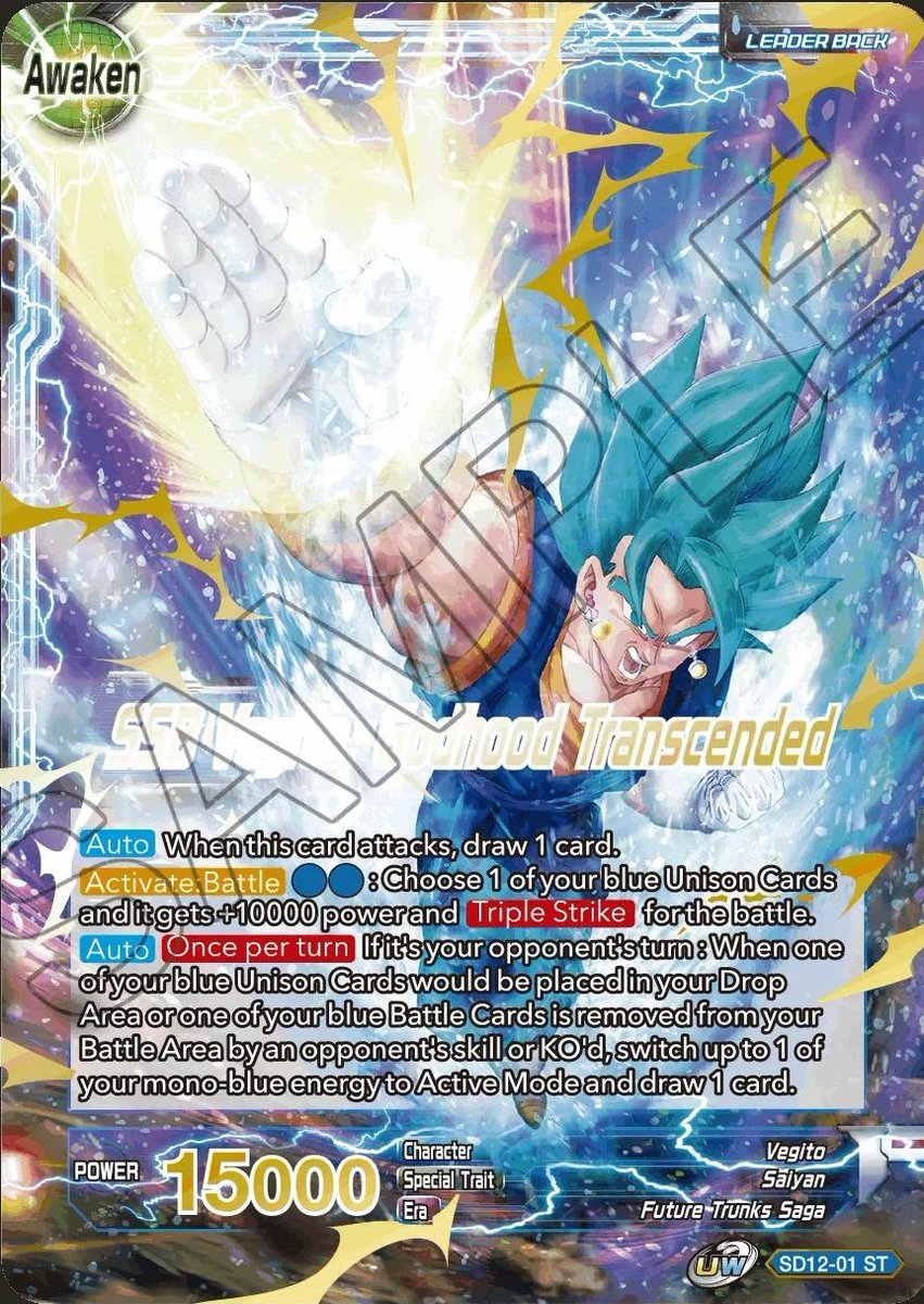 dragon ball super card game vegito blue BGS 9.5 BM4-SEC Saiyan SEC (2020) Vegito (SSGSS) as a new playable character FB10-121 Vegito* Cross Force