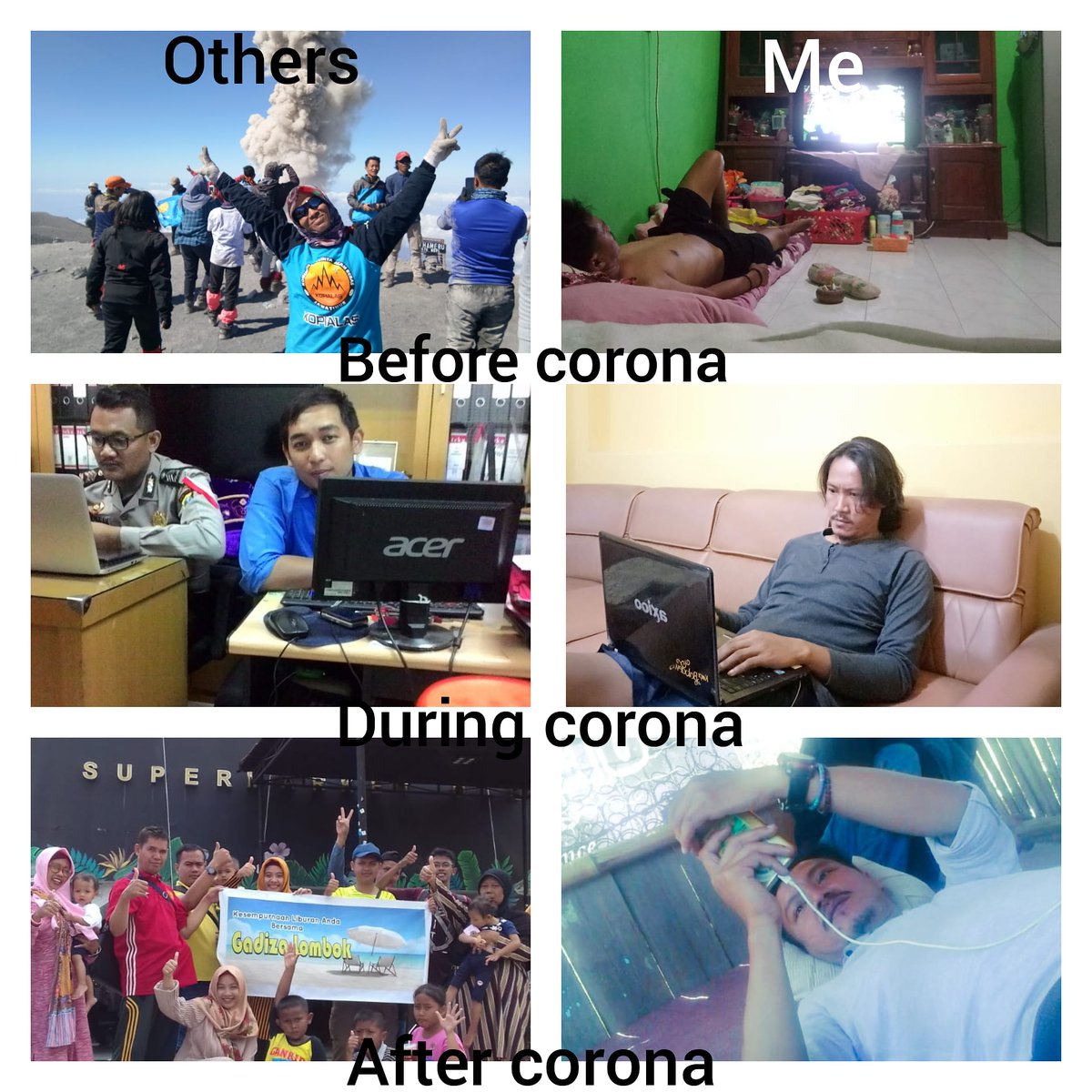 Me vs others
#corona
#kaumrebahan
#meVSothers