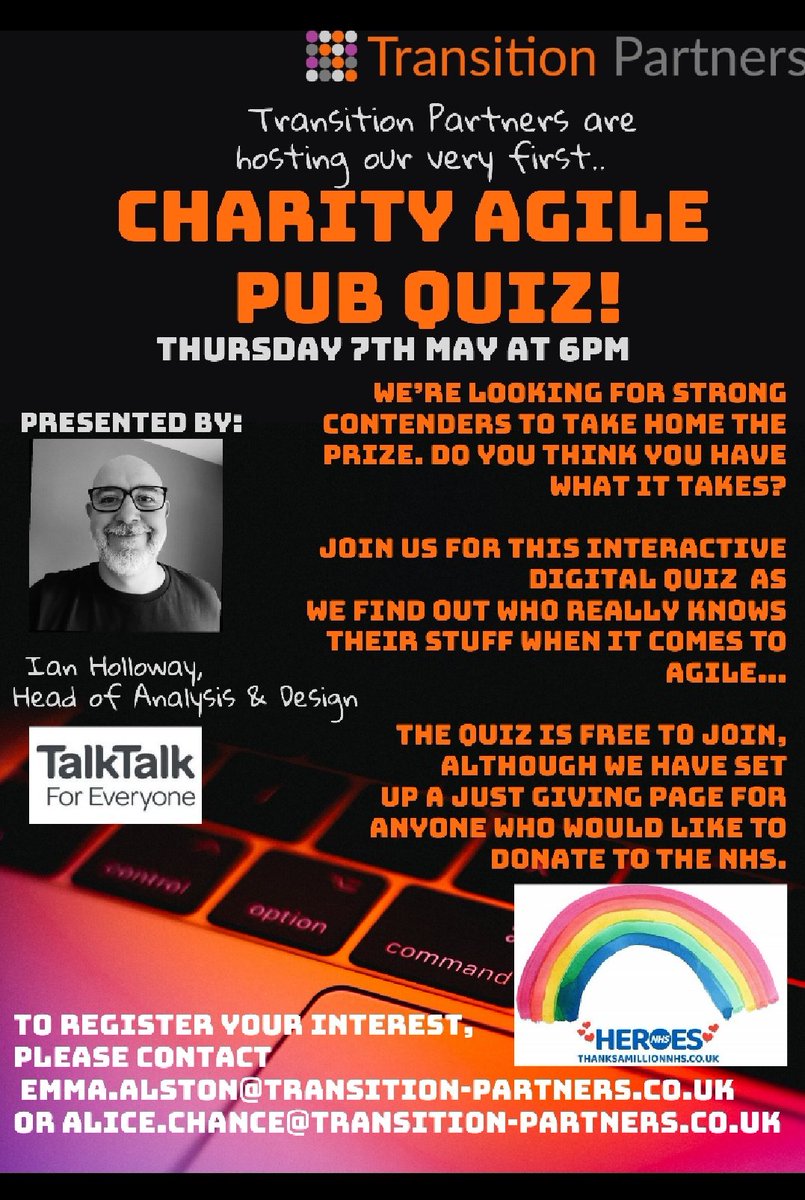 Our sponsors <a href="/TransitionPRec/">TransitionPartners</a> are putting on a charity pub quiz!