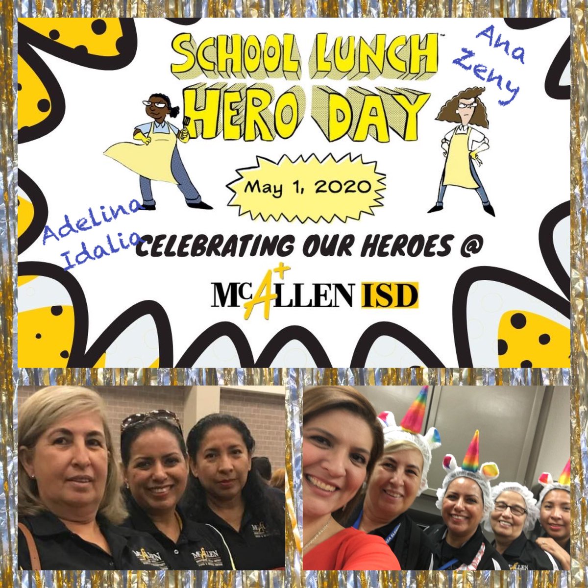 Please thank our amazing heroes, these ladies right here, for all they are doing and continue to do for our students. Un beso! Las queremos mucho!