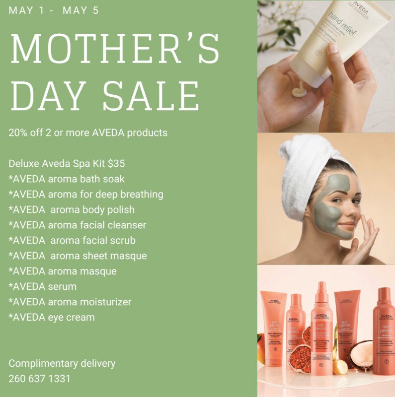 classicimagefw's tweet photo. #MothersDay #treatyourself #aveda #avedasalonandspa #thankyouforyourbusiness https://t.co/gMYwtQSzCq