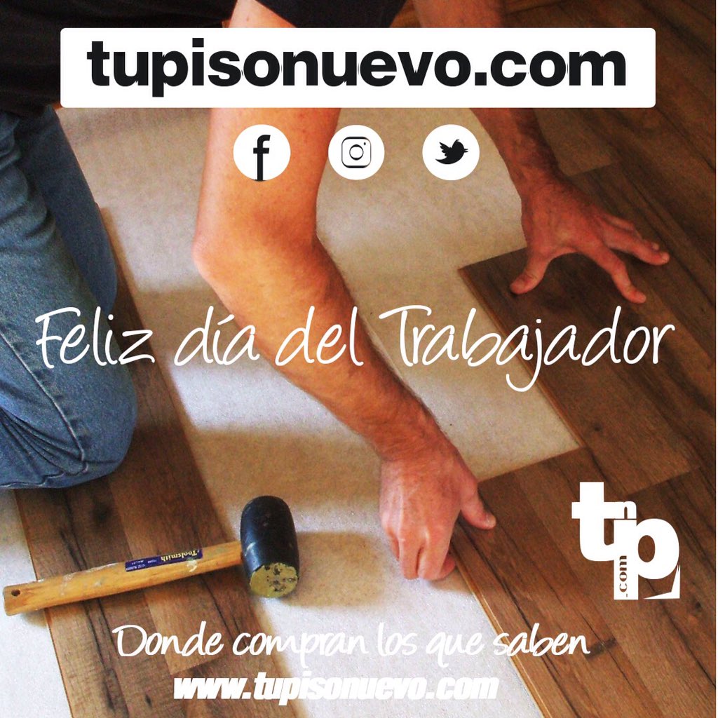 tupisonuevo's tweet photo. Hoy queremos felicitar a todos los Trabajadores en su día, solo poniéndole corazón a lo que se hace logramos que un País salga adelante.

#DondeCompranLosQueSaben
https://t.co/RRczlq7HdE

#pisos #pisoslaminados #decohogar #decoracióndehogar #remodelacion #revestimientos #style https://t.co/8ykYGMAcfk