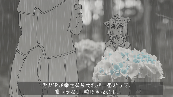 劇場版おかころ
「おかゆ、猫やめるってよ」

#ホロコミイラスト
#できたてころね
#絵かゆ
#おかころ 