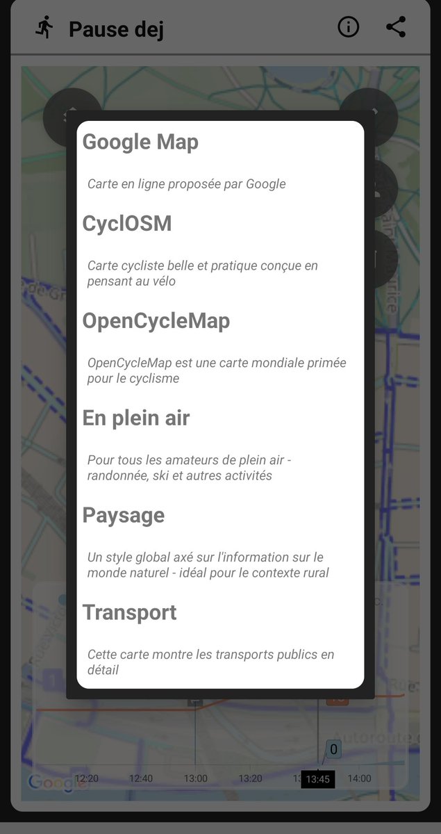 DryBike FR🏃♂️🚲 (@dry_bike) on Twitter photo Nouvelle version de <a href="/DryBike/">scott messenger</a> en beta avec les cartes de <a href="/OpenStreetMap/">OpenStreetMap</a> <a href="/OSM_FR/">OpenStreetMap France</a>
Merci à <a href="/CyclOSMorg/">CyclOSM</a>
Vous avez la possibilité de choisir plusieurs type de cartes : GoogleMap, Carte pour cyclistes, Carte pour randonneurs, Carte pour amoureux de la nature. Sorti finale le 10 mai Nouvelle version de <a href="/DryBike/">scott messenger</a> en beta avec les cartes de <a href="/OpenStreetMap/">OpenStreetMap</a> <a href="/OSM_FR/">OpenStreetMap France</a>
Merci à <a href="/CyclOSMorg/">CyclOSM</a>
Vous avez la possibilité de choisir plusieurs type de cartes : GoogleMap, Carte pour cyclistes, Carte pour randonneurs, Carte pour amoureux de la nature. Sorti finale le 10 mai