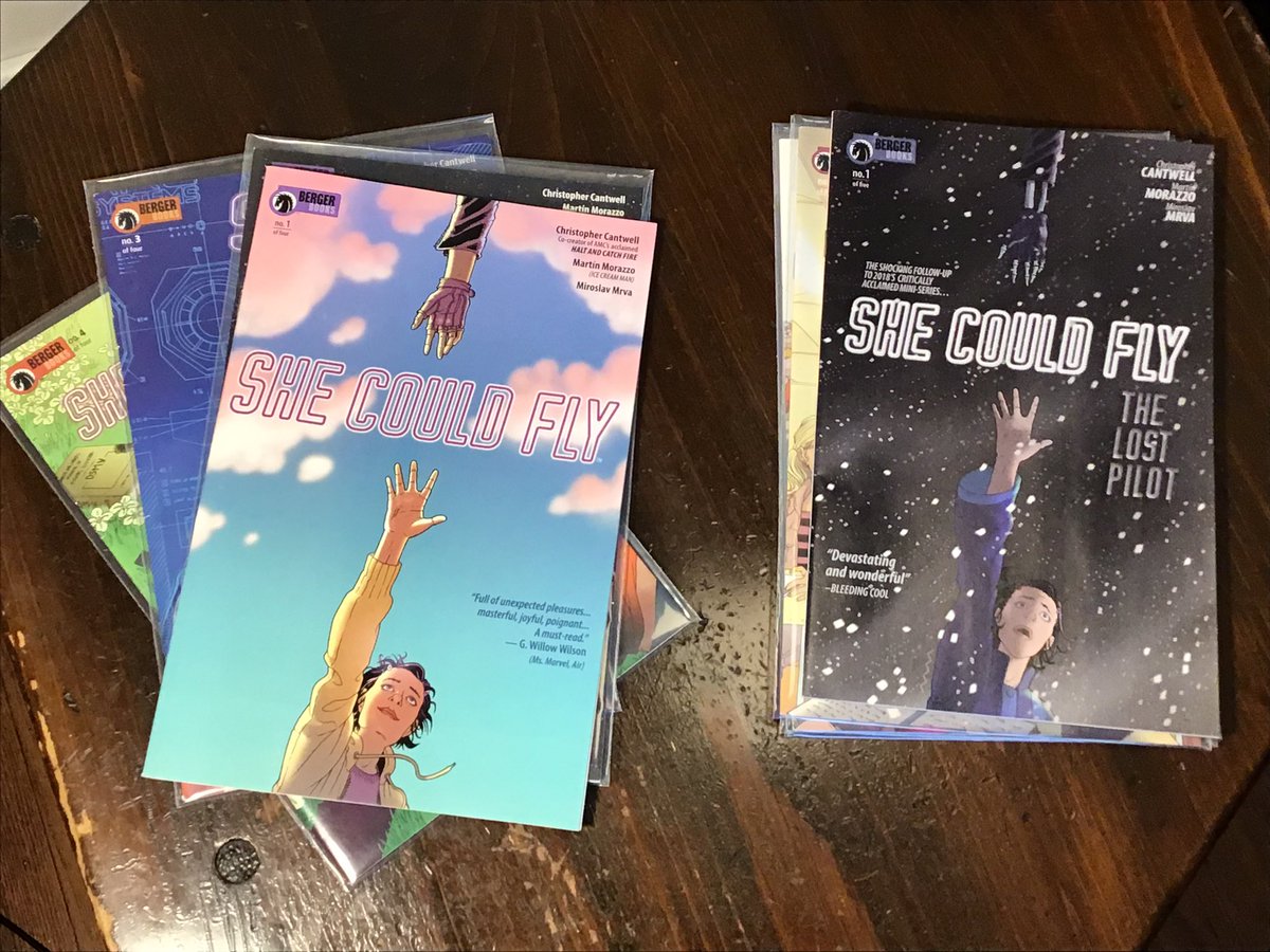 eric_petrillo's tweet photo. Giving this series another run through today #SheCouldFly. Fantastic story, fascinating characters, gorgeous art with beautiful coloring. Truly appreciate the In Flight sharing. Thanks to everyone involved. @ifyoucantwell @martinmorazzo @karenpberger @DarkHorseComics 10/10 https://t.co/mg0FUN4eZb