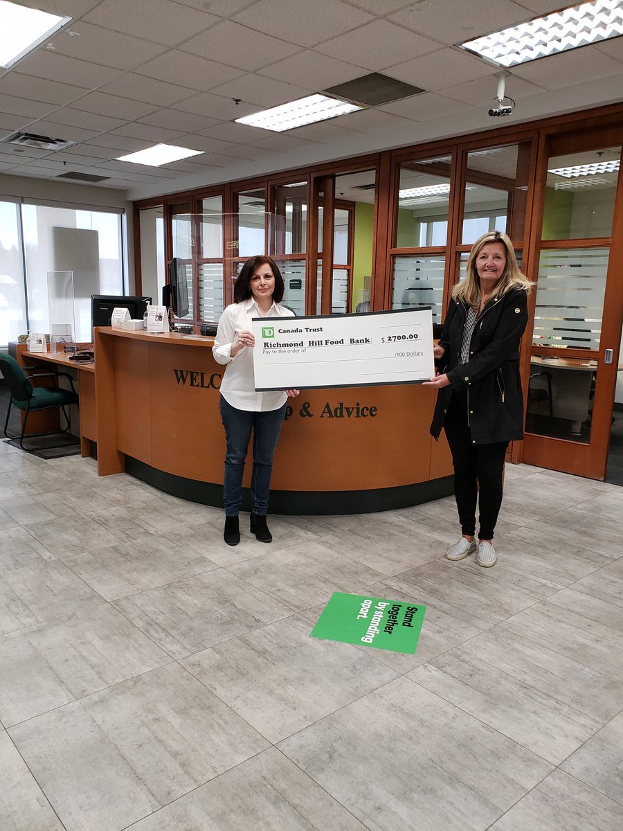 #1083, part of Downsview Hills District,  supporting the Richmond Hill Food Bank.  TD thanks you for your contributions to the community. Stay Strong,  Stay Safe! @tdpauld <a href="/scott_belton/">Scott Belton</a> <a href="/dvhfollowers/">dvhfollowers</a>