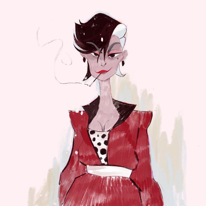 Cruella de Vil for my next #6fanarts My favorite villain ?#6fanartschallenge 