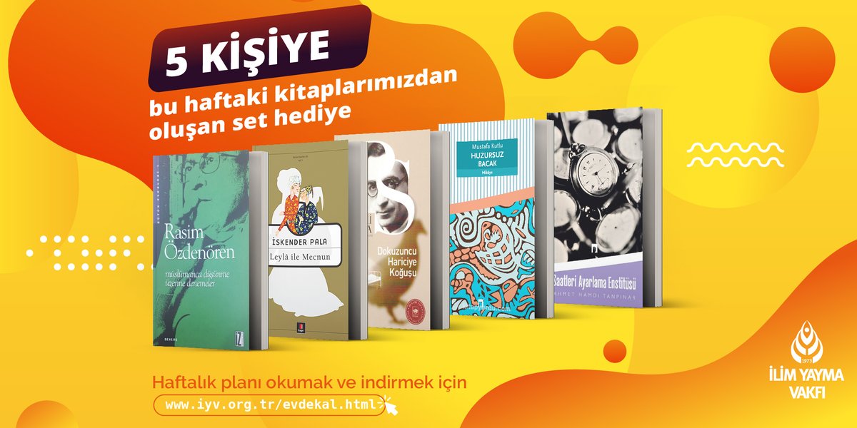 🎁Ödüllü  #EvdeKal  6. Hafta Planımız Yayında.

Bu haftaki kitaplarımızı Twitter Hesabımız Üzerinden 5 Kişiye Hediye Ediyoruz. 🤩

🔹Hesabımızı Takip Et
🔹Gönderimizi RT Yap ve Beğen
🔹En Az 1 Arkadaşını Etiketle

📖Okumak ve İndirmek İçin 👇
bit.ly/3bVXJQe