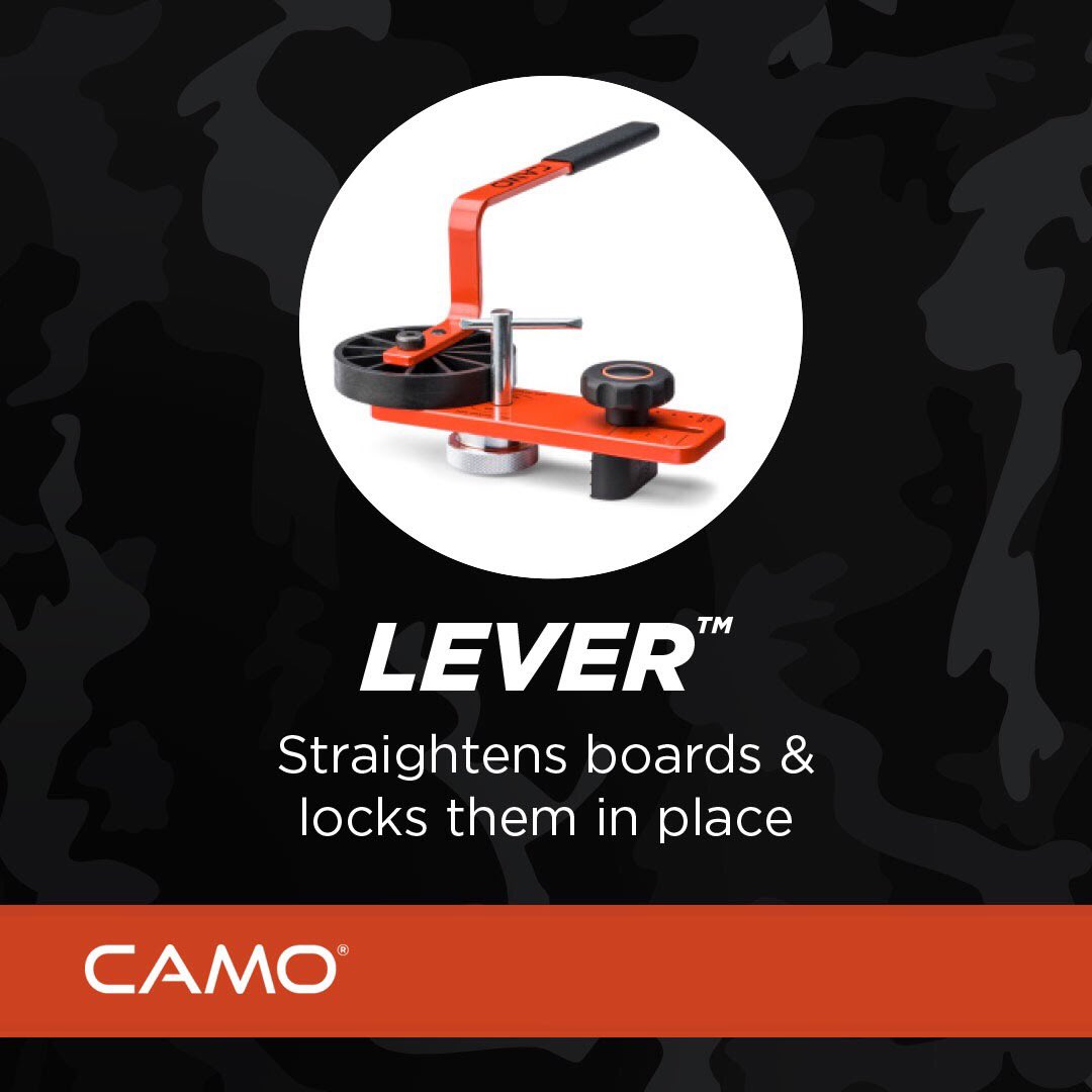camofasteners's tweet photo. Whatโs the CAMO Experience? Building a better deck up to 5X faster with CAMO Fasteners, the all-new CAMO LEVER, and the DRIVE tool!
Learn more: https://t.co/Fbe8AyMRzh
#camofasteners #camolever #innovation #5xfaster #thebetterwaytobuildadeck https://t.co/8NgVsr0Gxw