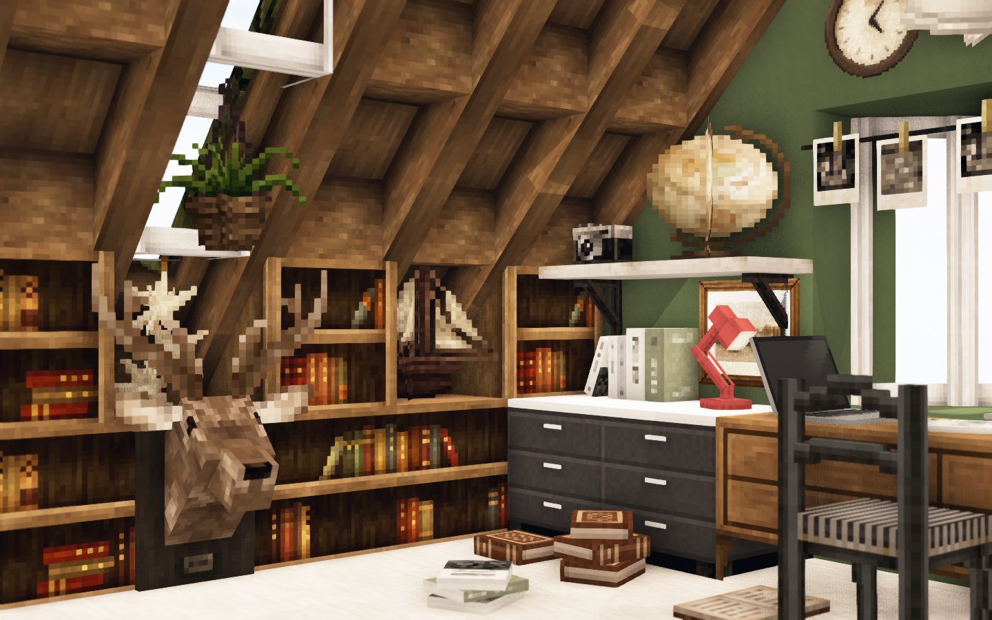 ちくわおいしい Cocricot60mincraft 書斎 Cocricot Minecraft