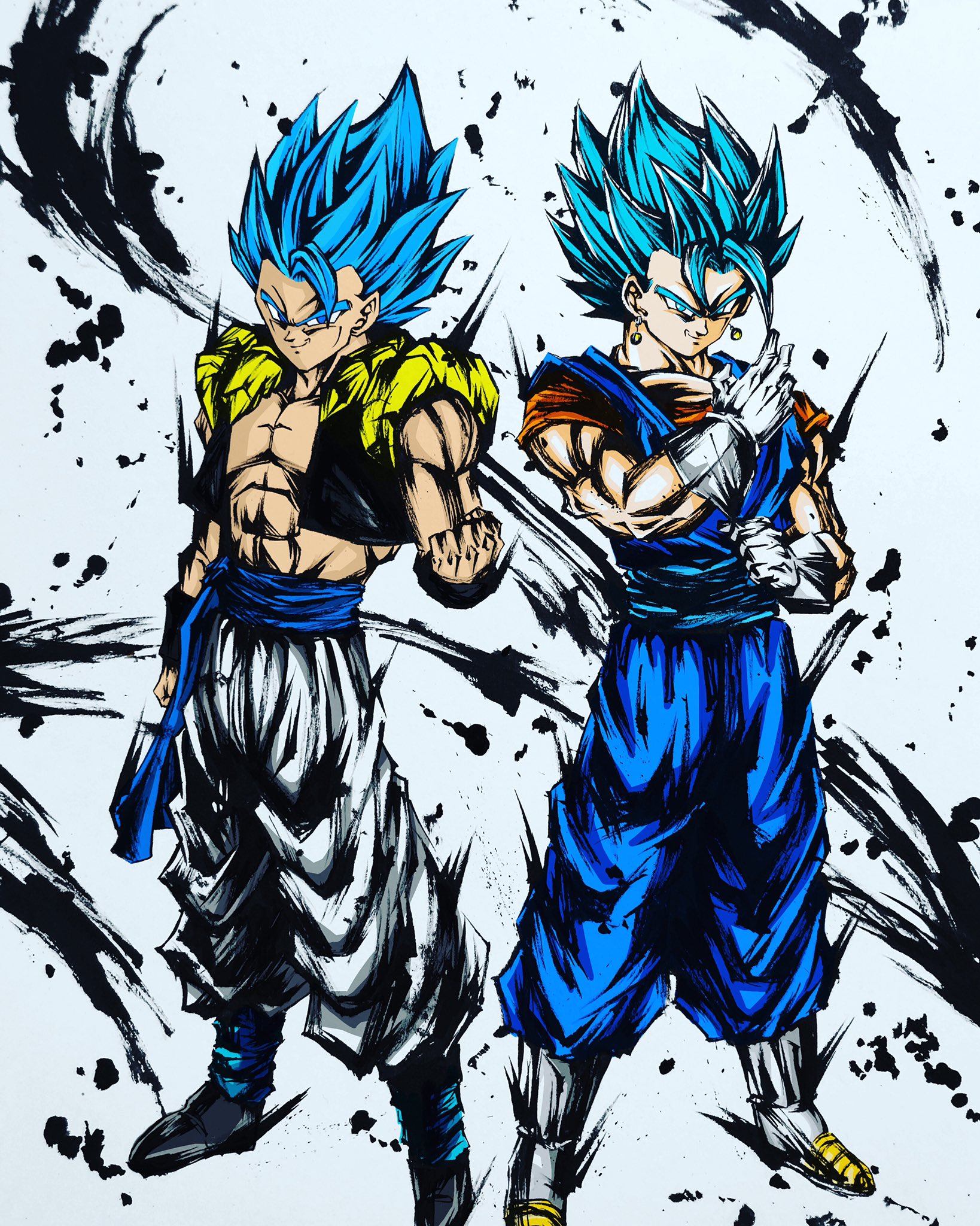 かず 最近ドラゴンボールしか描いてないけど たまに他のキャラも描いてる ジャンプイラスト祭り ドラゴンボール ハイキュー 鬼滅の刃 ワンピース T Co Cpzte37qrl Twitter