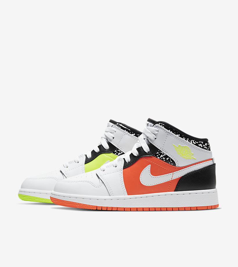 jordan 1 mid hyper crimson volt