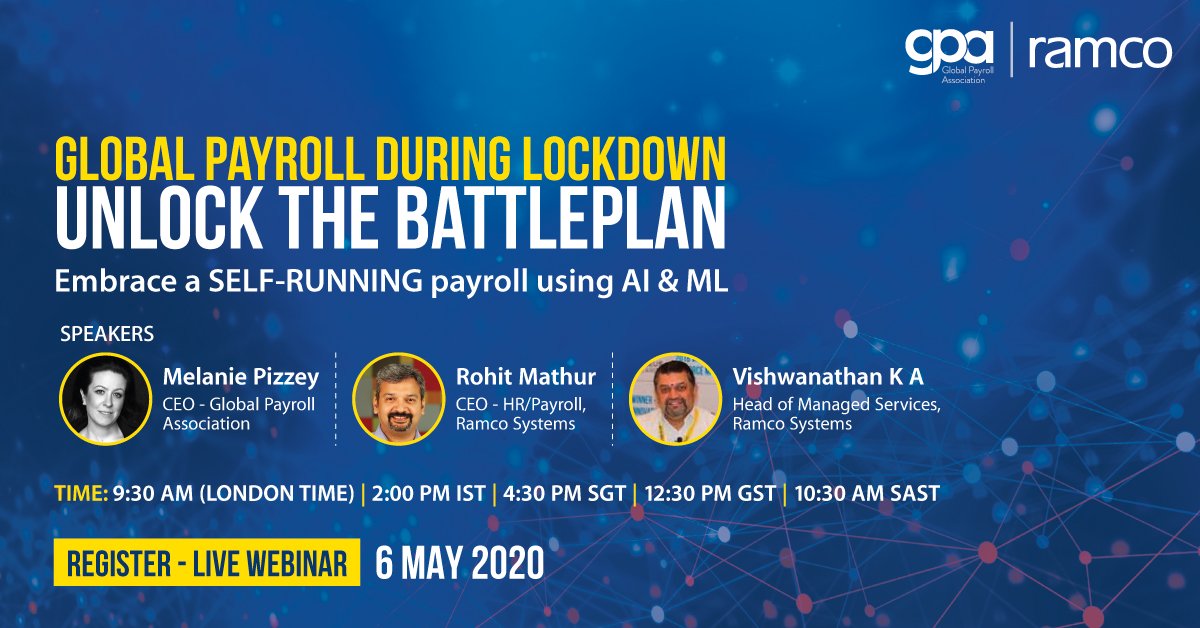 #Payroll must be managed, pandemic or not! Join the free webinar to know how #PayrollSoftware leveraging #AI #ML can help deal with tough challenges. Register: hubs.ly/H0q2G1g0
