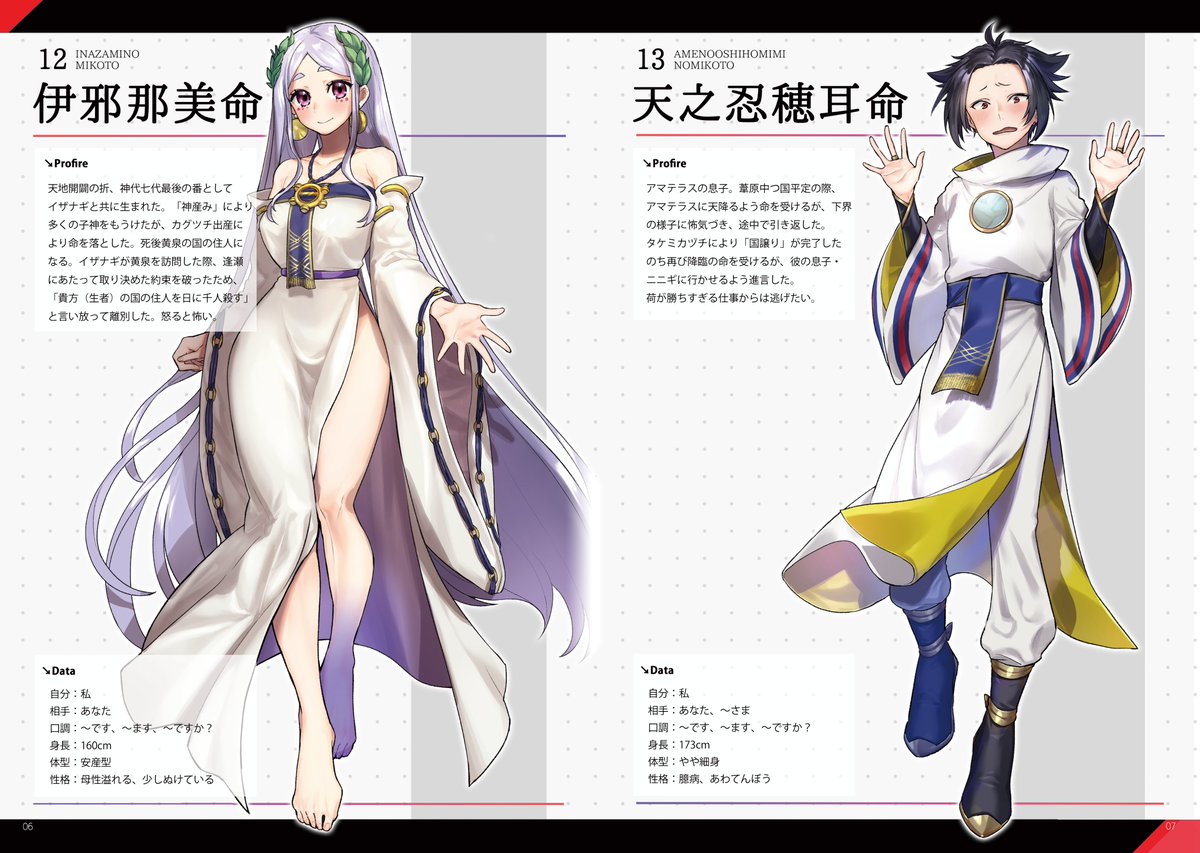 【web再録(3/5)】
日本神話創作キャラ設定資料集「ふることのかみがみⅠ&Ⅱ」2018/5/5～8/19 