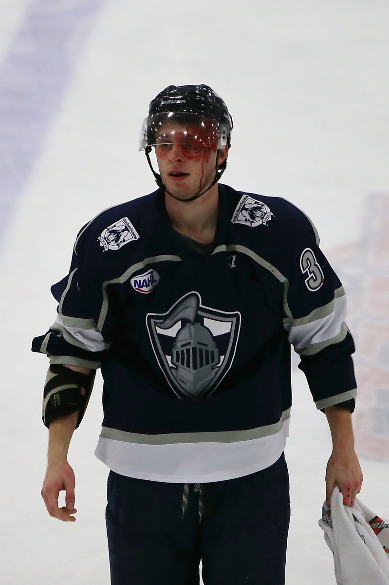 Jamestownrebels's tweet photo. On today’s #FlashbackFridayFights, we look at Spencer Cosway’s mammoth tilt on January 18th against Wilkes-Barre/Scranton! 🥊 Safe to say that Cosway left his mark in one of the best scraps of the year. 👀 https://t.co/neBeRHjpLc