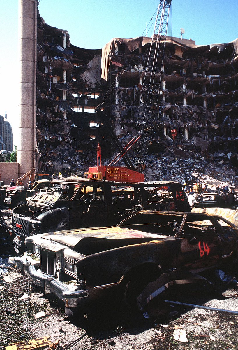 Unfortunately, the conspiracy mongering by the NRA/GOP/and conspiracy moguls took hold and the Alfred P. Murrah Building in Oklahoma City was bombed in 1995 by a white terrorist believing in the NWO conspiracy and believing he was fighting an invisible war.22/
