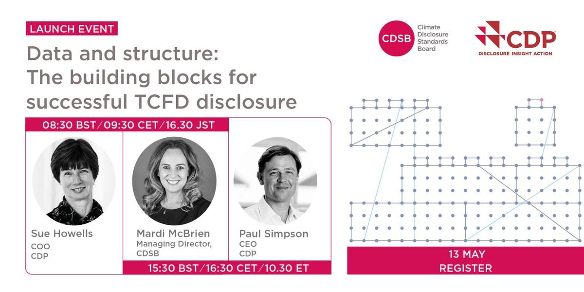MardiMcB's tweet image. Where do I get my data from and how do I report it?  Don&apos;t worry - we&apos;ve got you covered with the launch of the new guidance by @CDP and #CDSB on successfully fulfilling the TCFD recommendations! Join us for the online launch: buff.ly/2yebx9N #TCFDAction