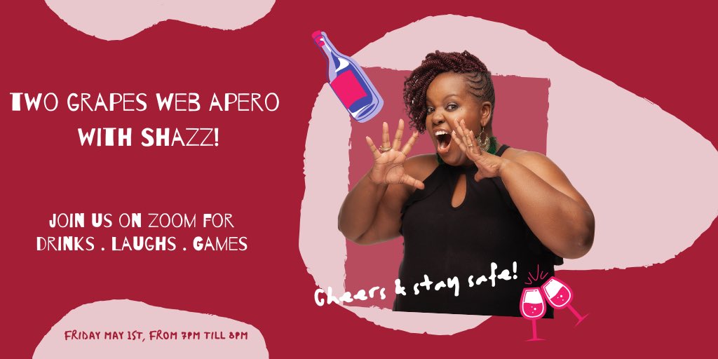 To entertain you during this long weekend, <a href="/sharonnderitu/">queendom.blog</a> aka Shazz will be with us this evening (Friday) for laughs, games and wine cocktails recipes.

Join us on zoom at 7pm: 
zoom.us/j/9692824817?p…
Meeting ID: 969 282 4817
Password: 5niwUL
#socialdistancinginkenya