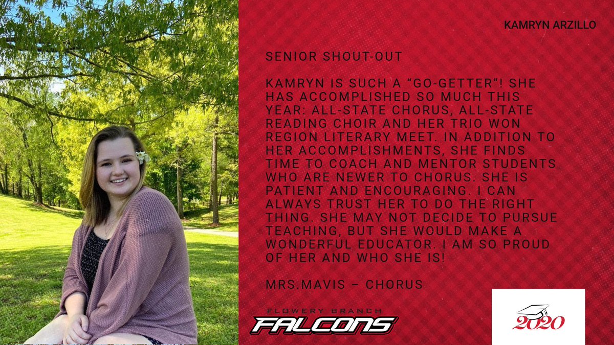 FBHSstudentserv's tweet photo. Senior shout-out! https://t.co/hmJwJNcPQm