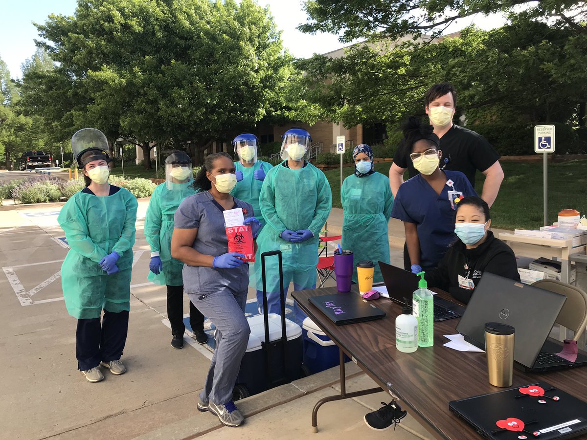 yourfamilydoc's tweet photo. So proud of the residents and staff of the @OUFamilyMed clinic @OUMedicine who are helping the system safely reopen through our respiratory care clinic and drive through testing service! #greatdaytoswabanose #COVID__19 #StayHome #StayHomeSaveLives https://t.co/VJi66X3cCV
