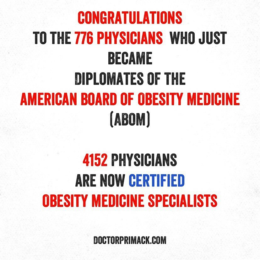 doctorprimack's tweet photo. A big shout out to all those who just passed the ABOM exam.
Welcome officially to the field of Obesity Medicine!! #obesity #obesitymedicine #abom #omasocial https://t.co/aRKKLbS5TD https://t.co/BPJU3UMUZN