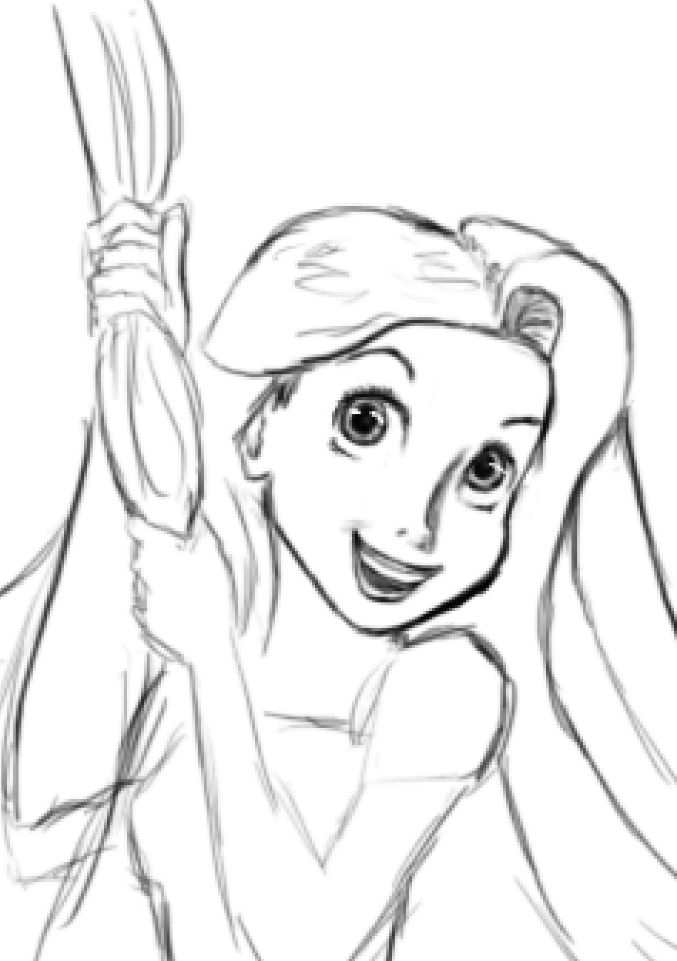 イシヅカマコト On Twitter ラプンツェルのぬりえをリクエストされたけど 著作権ダメじゃんね おうち用w 見ながら描くとディズニーはむずい ラプンツェル おうちぬりえ Https T Co Ahzoojsopp