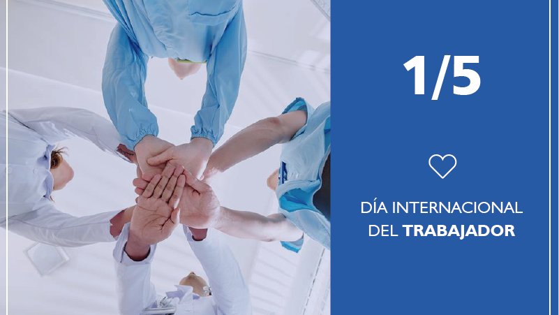 1°de mayo: Día del Trabajador👩‍⚕️👨‍⚕️👩‍💻👨‍🔬👩‍🏫👷‍♂️👮‍♂️

Muchas gracias a todos los #trabajadores que integran #ClínicaColón por el compromiso, el esfuerzo y la dedicación para cuidar a todos nuestros pacientes ¡Feliz Día!