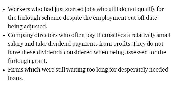 CommonsTreasury's tweet photo. In the write up of his article, @EveningStandard highlighted three of the groups that @MelJStride identified as still in need of support, including #newstartersfurlough #newstarterjustice #forgottenfreelancers #forgottenLTD

Read the article here: https://t.co/EN2n1BfGsM https://t.co/hIFDUL8vDg