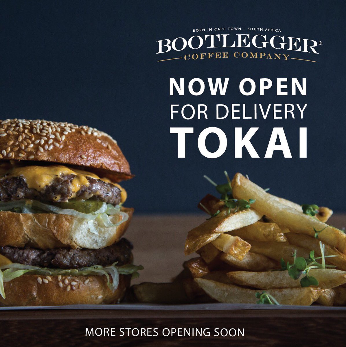 Bootlegger Tokai now available on Uber Eats and Mr Delivery from 13h00 till 19h00. Limited menu. ⁣
⁣
Whatsapp orders coming soon ⚡️⁣⁣
⁣⁣
#bootleggercoffeecompany