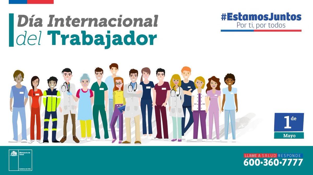 📌En este #DíaDelTrabajador enviamos un afectuoso saludo a los trabajadores de nuestro país y especialmente a los funcionarios de la salud y a quienes realizan su labor día a día en nuestra región 👩🏻‍⚕👨🏻‍🌾👮🏻‍♂👩🏻‍🏫👨🏻‍🚒