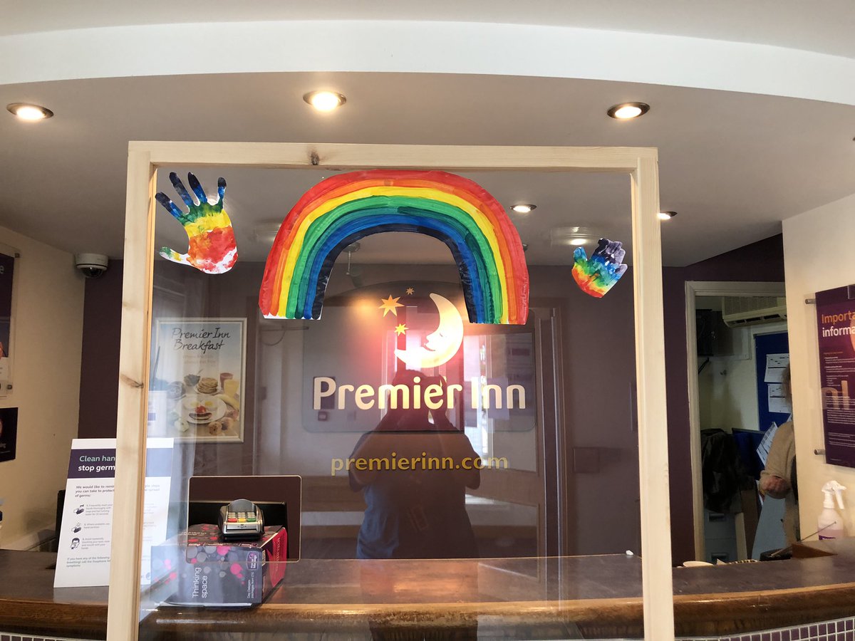 Lovely support for our nhs from Dale’s little girl Beatrice, we have been really busy so she made some rainbows for us .