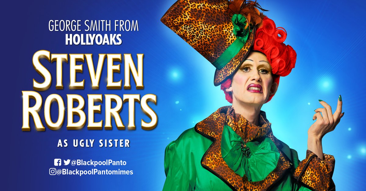 Soap star @stevenearoberts is swapping the streets of Hollyoaks for the stage this Christmas, playing the role of Ugly Sister in #CinderellaPanto! 👗