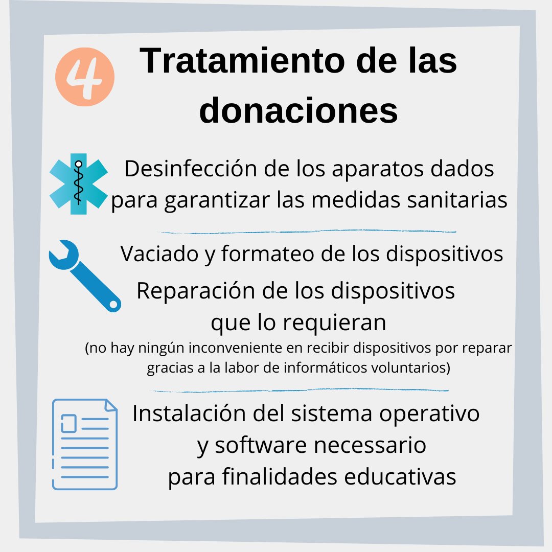 Donaunatabletpc's tweet photo. Os dejamos también la explicación de los siguientes pasos, cómo se prepararán los dispositivos y cómo será la entrega a sus beneficiaros. Cualquier duda, pregunta o sugerencia estamos a vuestra disposición en nuestras redes, correo electrónico y whatsapp. https://t.co/rrtr5s25bH