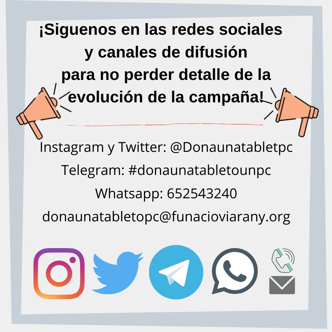 Donaunatabletpc's tweet photo. Os dejamos también la explicación de los siguientes pasos, cómo se prepararán los dispositivos y cómo será la entrega a sus beneficiaros. Cualquier duda, pregunta o sugerencia estamos a vuestra disposición en nuestras redes, correo electrónico y whatsapp. https://t.co/rrtr5s25bH
