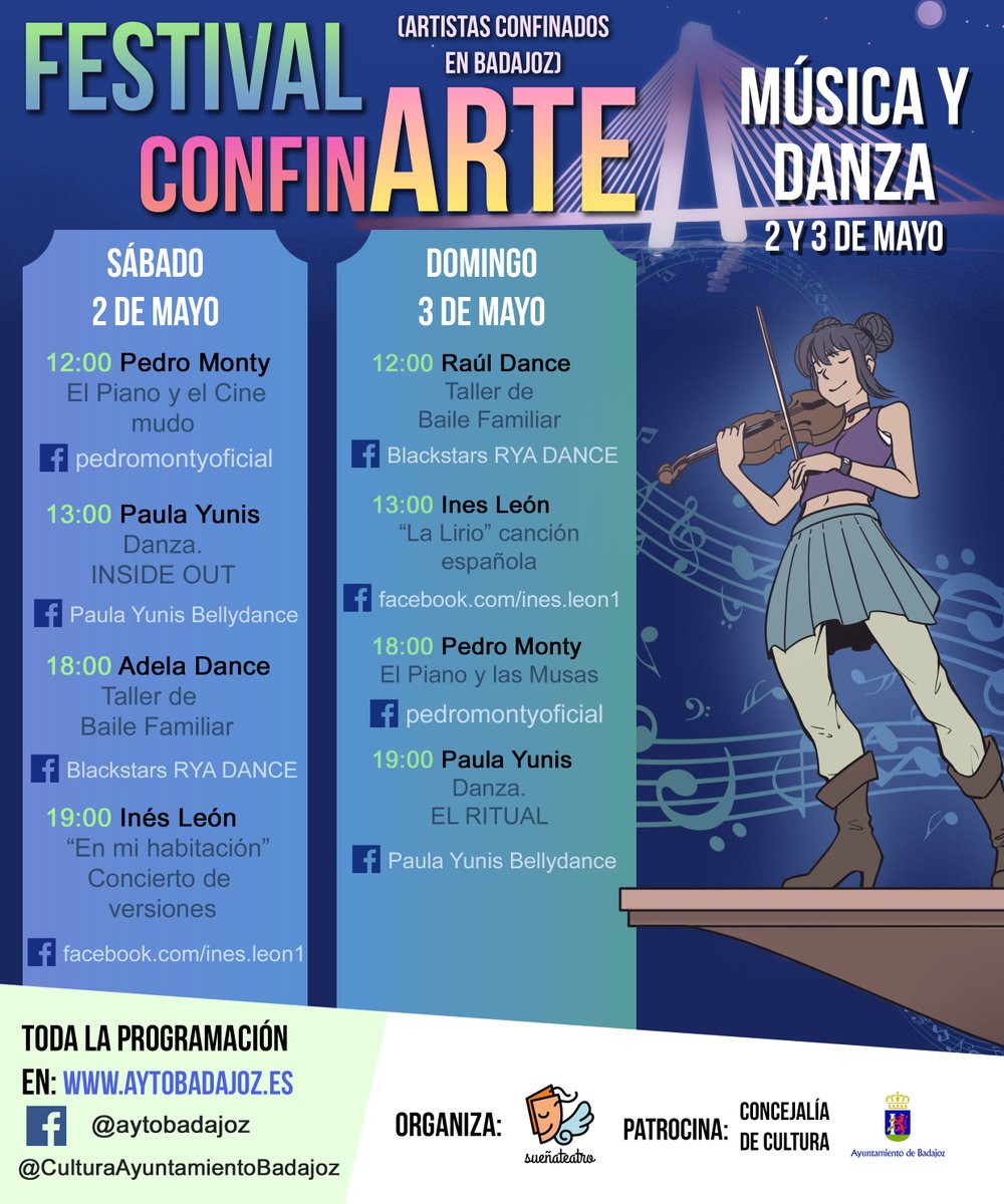 ATravesDelEsp's tweet photo. Este fin de semana del 2 al 3 de Mayo comienza el ConfinArte, dedicado a Músicas y Danzas https://t.co/I8zBynKKi7