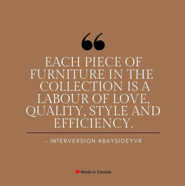 We, together with our loyal customers, are extremely proud to promote our country’s furniture industry and help make Canada the 5th largest furniture exporter in the world! #SupportSmallBusinessBC