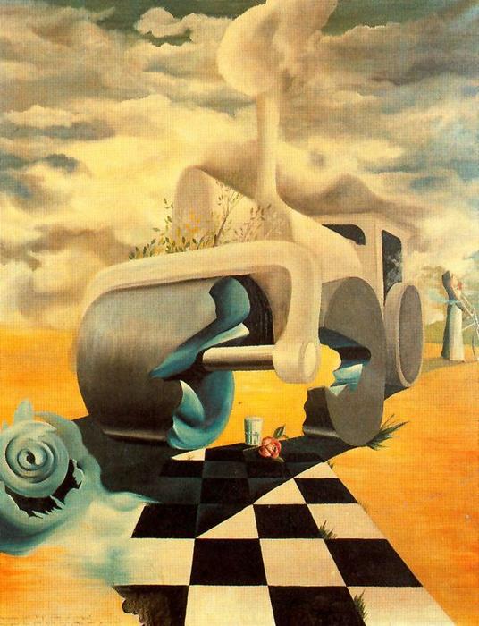 el #Viernesdearte es para Óscar Domínguez ( 1906-1957) de origen tinerfeño (San Cristóbal de la Laguna) uno de los mayores exponentes del surrealismo ( aunque tiene diferentes etapas pictóricas) con su "Maquina infernal" en 1937. (Perteneciente a la generación del 27)