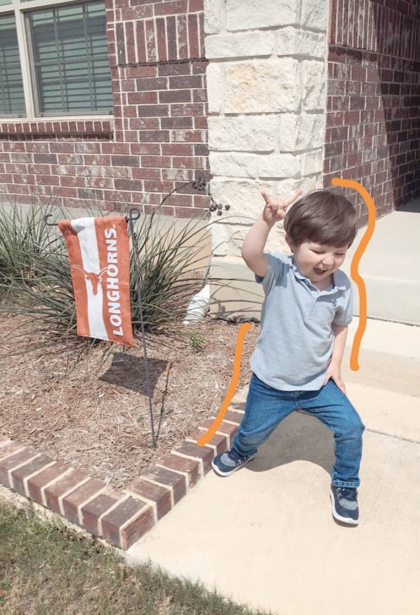 BlueTxSky's tweet photo. Future Longhorn in Cibolo, TX! 🧡🤘🏼#MyTexas https://t.co/IgFObnFfwN