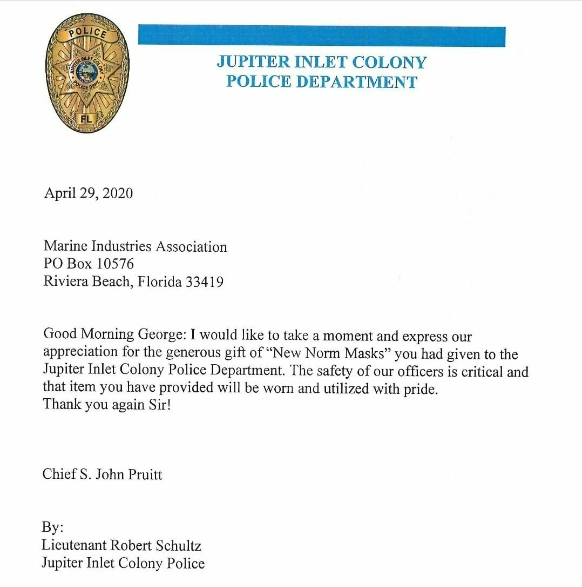 canvasdesigners's tweet photo. Happy to be of service to @MIAPBC to support our first responders at the Jupiter Inlet Colony Police Department. https://t.co/usu0epx3ur
