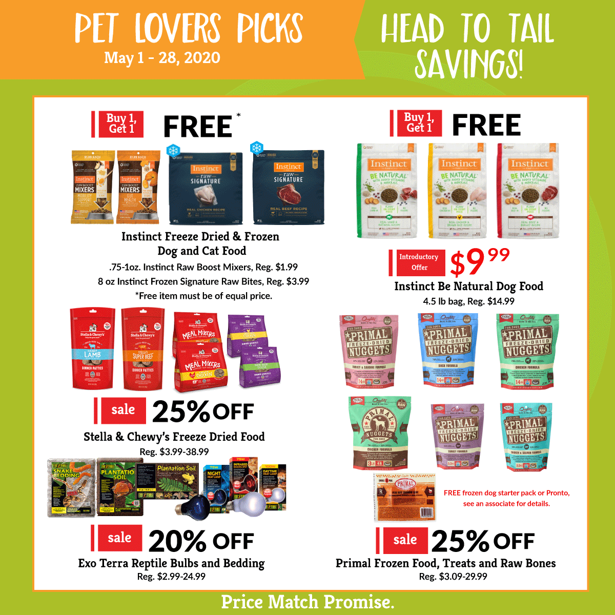 FurryFriendGear's tweet photo. RT https://t.co/tKlYORXU7n RT @feederssupply1: May Pet Lovers Picks are here! Save big on RAW food and more... #thepetloversstore #buildabetterbowl #instinctraw #primalpetfoods #stellaandchewys #… https://t.co/WUwA1PgQkW
