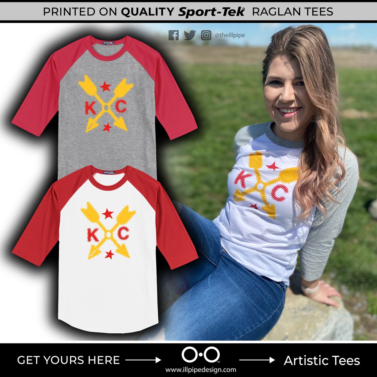 circle3design's tweet photo. Lauren loves her KC tee. You will too. Buy one here! Designed and printed in the USA, it ships directly to you!
@Chiefs @PatrickMahomes #kansascity #KC #KCarrows #raglantee #tshirt #redandgold @GalleryMC
https://t.co/WpvVG0RrkM https://t.co/uUcQit5lvD