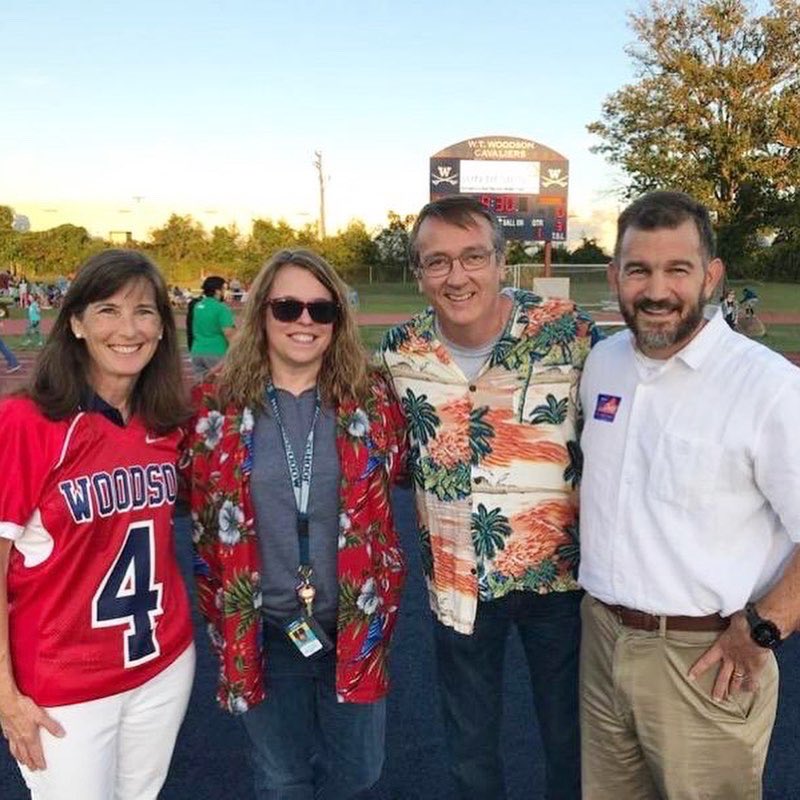 Woodsonathletic's tweet image. Sending a shout out to the BEST Principal on Principal’s Day!! 🙌🏼🤩 Dr. Floyd... thank you for all you do to support our Athletic Dept, coaches, teams and every athlete. We are so thankful for you today and every day ⚔️💙❤️ #BestPrincipal #ONEWoodson #CavStrong #CavsSupportCavs