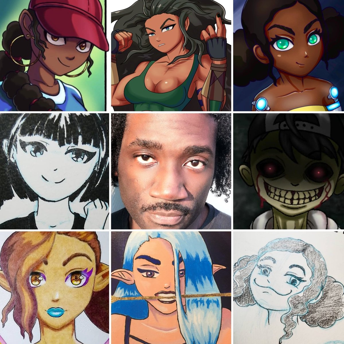 Why not? Here is my #artvsartist for this year so far. #artvsartist2020 #blackartists #creatingart #animeartistssquad #mangaartist