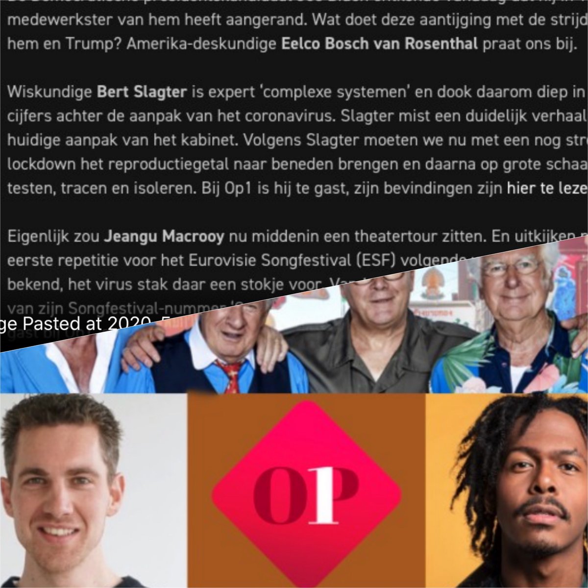 Vanavond is onze collega Bert Slagter op tv bij @op1npo. Wij zijn trots en zitten allemaal voor de buis! #gobert #stayunited