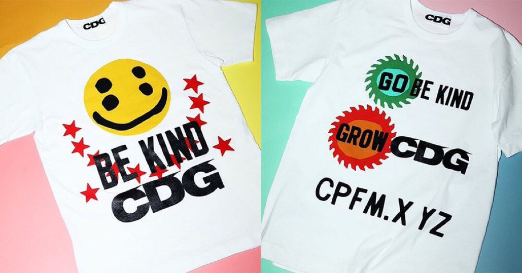 snkr_twitr's tweet photo. 👀Dropping 5/7 l: CDG x Cactus Plant Flea Market ‘Be Kind’ Collection

📷 via @TheSupremeSaint https://t.co/KT64jauYVf
