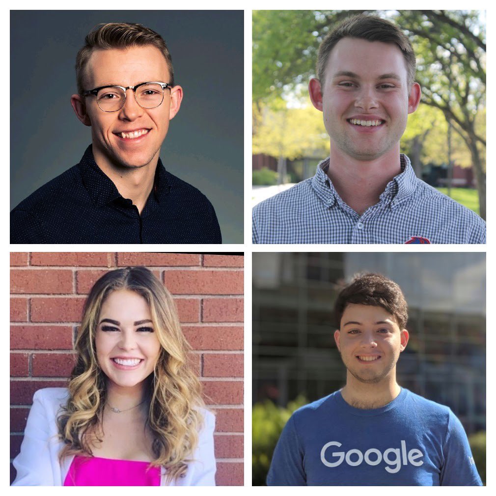 1KrishnaPakala's tweet photo. Spirit of Boise State Award Winners: Sierra, Tyler, Kaleb and Daniele. Congrats!

These students create a better future through an unwavering commitment to innovation and fresh ideas. This award is for students who best exemplify the true spirit and values of this institution. https://t.co/d7SKe0Y76n