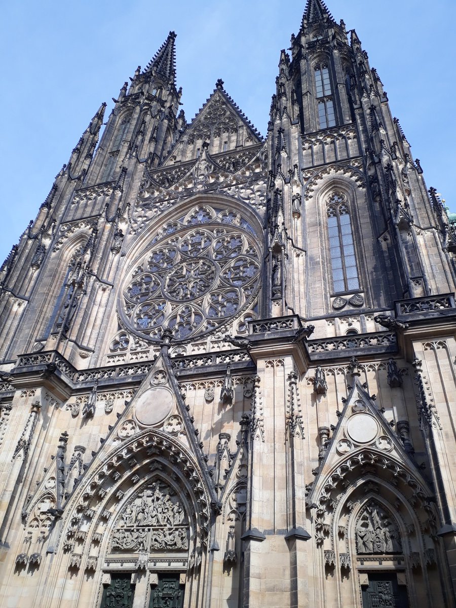 MissAdamson1's tweet photo. Today's photo challenge is something up high. Prague has the most beautiful buildings, I have ever seen 🕍  Here are a few of the most stunning sights 👀 
@Kirkcaldywestps https://t.co/2pVoe2rExX